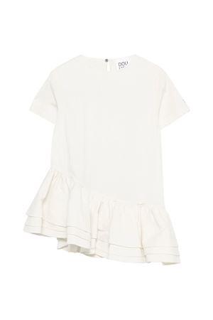 White ruffled dress DOUUOD KIDS | DY1B01P0589101